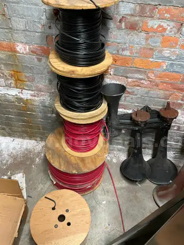 Lot of Seven (7) Spools of Wire / Cable