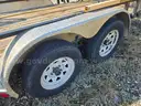 2014 16&#x27;x83&#x22; Dual Axle Trailer with String Trimmer Rack and Gate/Ramp
