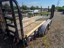 2014 16&#x27;x83&#x22; Dual Axle Trailer with String Trimmer Rack and Gate/Ramp