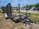 2014 16&#x27;x83&#x22; Dual Axle Trailer with String Trimmer Rack and Gate/Ramp