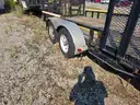 2014 16&#x27;x83&#x22; Dual Axle Trailer with String Trimmer Rack and Gate/Ramp