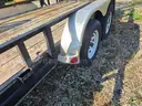 2014 16&#x27;x83&#x22; Dual Axle Trailer with String Trimmer Rack and Gate/Ramp