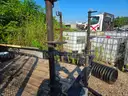 2013 6 X 14 Dual Axle Trailer with String Trimmer Rack and Gate/Ramp