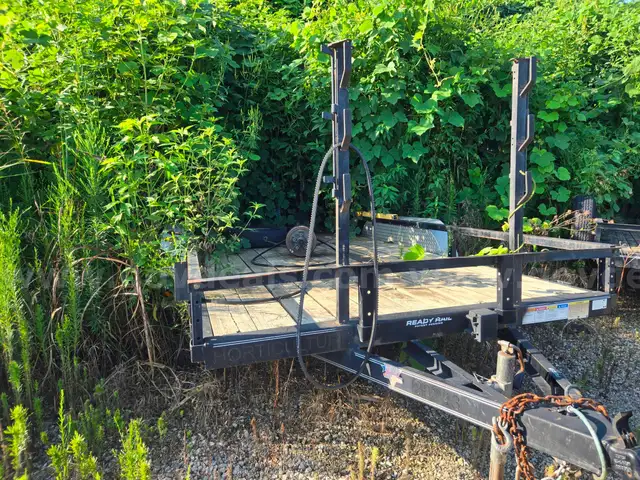 2019 6 X 14 Dual Axle Trailer with String Trimmer Rack and Gate/Ramp
