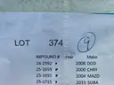 Lot of 9 Impounded Vehicles   #374 OPERATIONAL CONDITION UNKNOWN UNTESTED