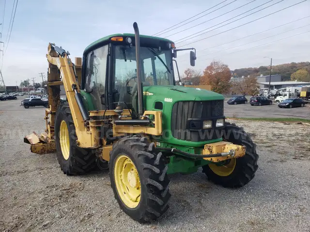 2012 John Deere 6230 4X4 Tractor with Articulating Arm Mower VIDEO