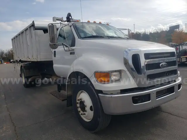2013 Ford F-750 Roll Off Dumpster Truck with 6 Dumpsters and Flat Bed.  Watch Test Drive VIDEO