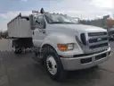 2013 Ford F-750 Roll Off Dumpster Truck with 6 Dumpsters and Flat Bed.  Watch Test Drive VIDEO