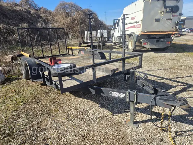 2016  6x14 CAROLINA Dual Axle Trailer with Rear Gate.