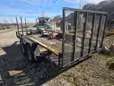 2016  6x14 CAROLINA Dual Axle Trailer with Rear Gate.