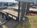2013  7x16 Dual Axle Trailer with Rear Gate Brakes on Both Axles. / No Title