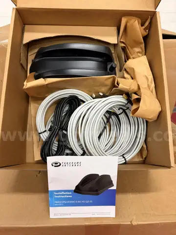 Lot of 21 new, unused Panorama FIND4/GPSD4[W]-6-60 Series antennas 4×4 MIMO support for 4G/5G connectivity  Wide