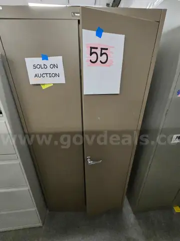 Brown Metal Cabinet     55