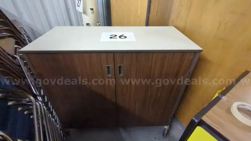 Rolling office cabinet