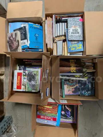 Middle school Library Books 5 boxes