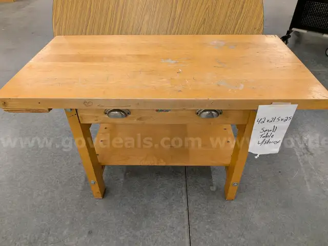 Small table with drawer 42x21.5x25H