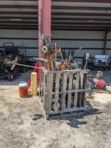 USED LAWN EQUIPMENT LOT AND AIR COMPRESSORS