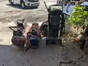 USED LAWN EQUIPMENT LOT AND AIR COMPRESSORS
