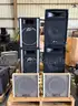 LARGE AUDIO & PA EQUIPMENT LOT – SPEAKERS, AMPS, MIXERS & STAGE LIGHTS