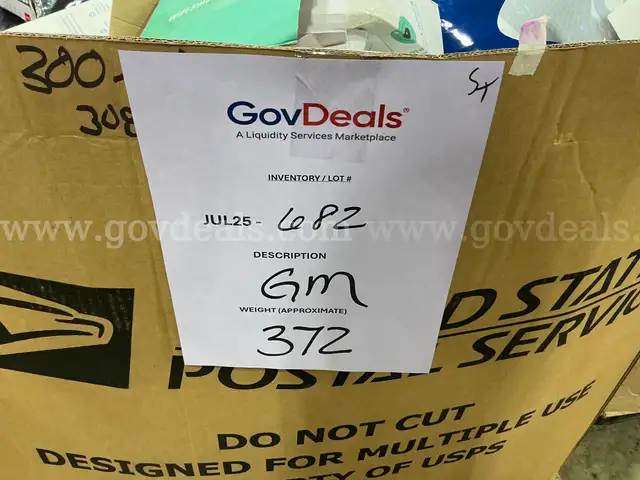 General Merchandise: (JUL25-0682)