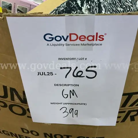 General Merchandise: (JUL25-0765)