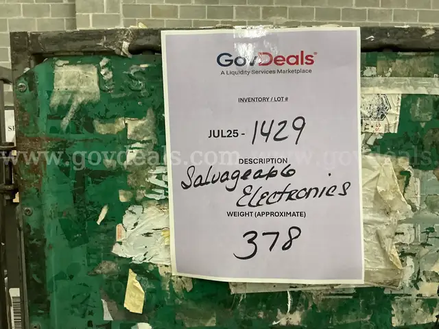 Electronics &#x22;Salvaged&#x22; (JUL25-1429)