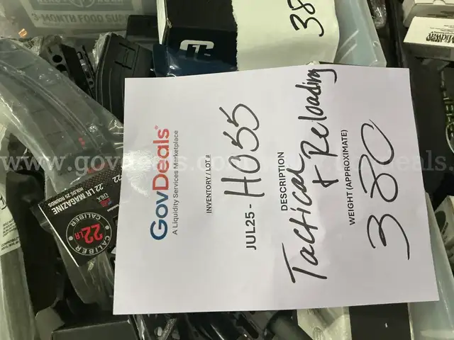Firearm Parts &#x26; Accessories: &#x22;Reloading &#x26; Tactical Supplies&#x22; (JUL25-H055)