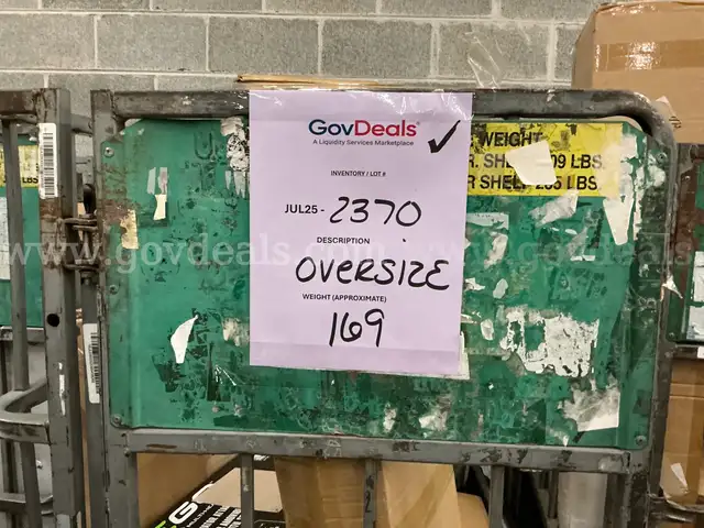 General Merchandise: &#x22;Large Items&#x22; (JUL25-2370)