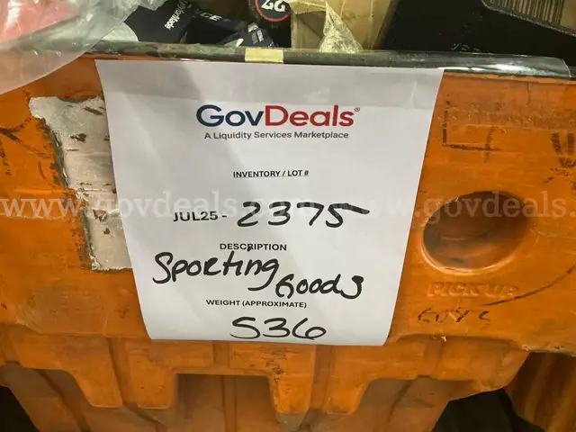 Sporting Goods: (JUL25-2375)