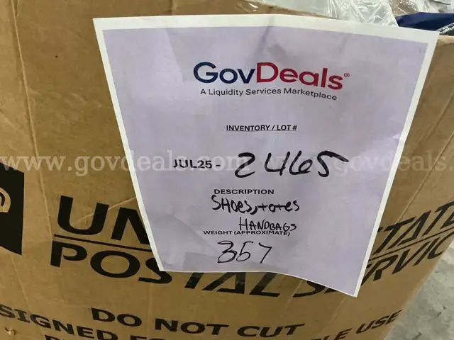 Apparel: Manually Sorted &#x22;Shoes, Handbags and Totes&#x22; (JUL25-2465X)