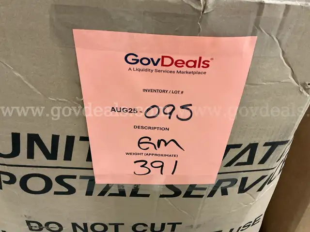 General Merchandise: (AUG25-0095)
