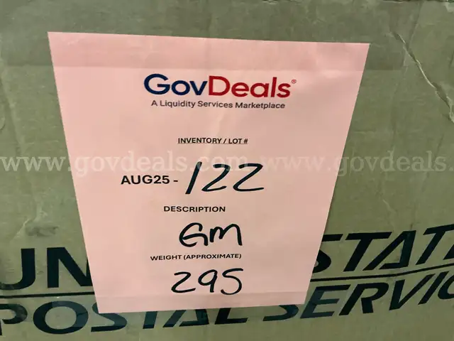 General Merchandise: (AUG25-122)
