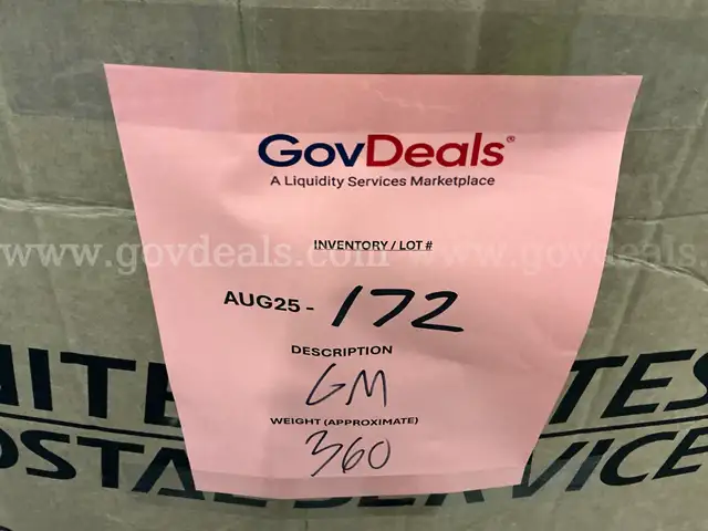General Merchandise: (AUG25-0172)