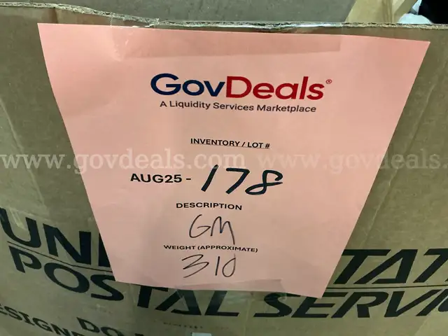 General Merchandise: (AUG25-0178)