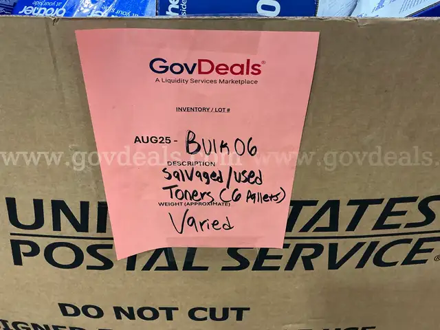 Salvaged: USED &#x22;Ink Cartridges &#x26; Toners&#x22; TOTAL 6 - (AUG25-BULK006)