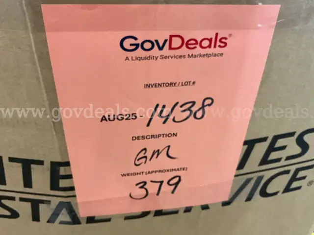 General Merchandise: (AUG25-1438)