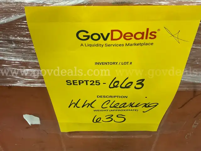 General Merchandise: &#x22;Household Cleaning Supplies&#x22; (SEP25-0663)