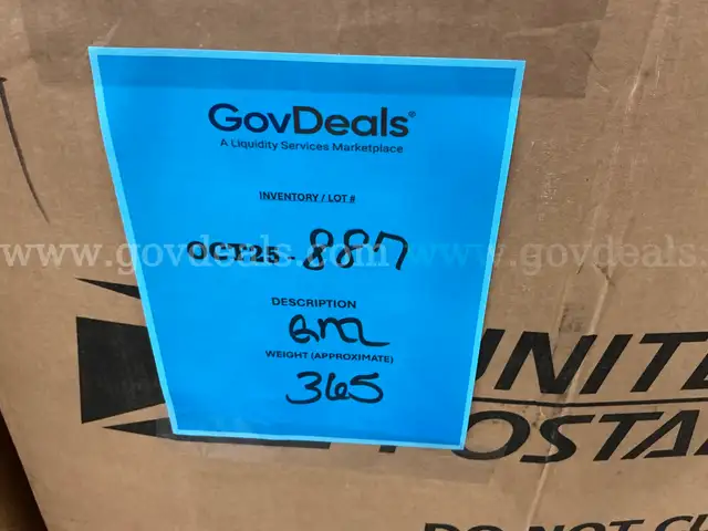 General Merchandise: (OCT25-0887)