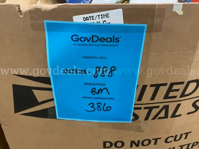 General Merchandise: (OCT25-0888)