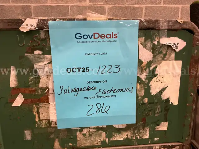 Electronics &#x22;Salvaged&#x22; (OCT25-1223)