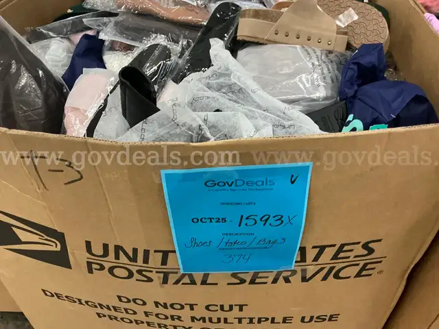 Apparel: Manually Sorted &#x22;Shoes, Handbags and Totes&#x22; (OCT25-1593X)