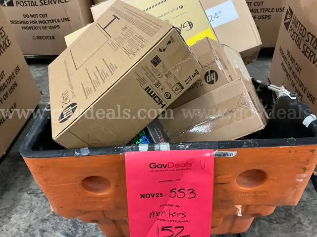 Electronics: &#x22;Assorted Electronics/Monitors&#x22; (NOV25-0553X)