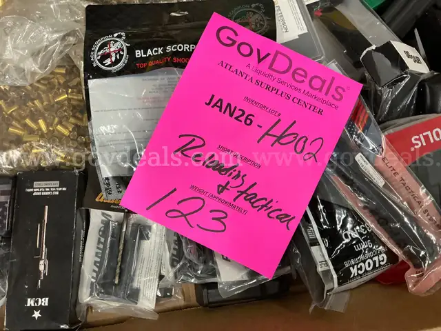 Firearm Parts & Accessories: "Reloading & Tactical Supplies" (JAN26-H002)