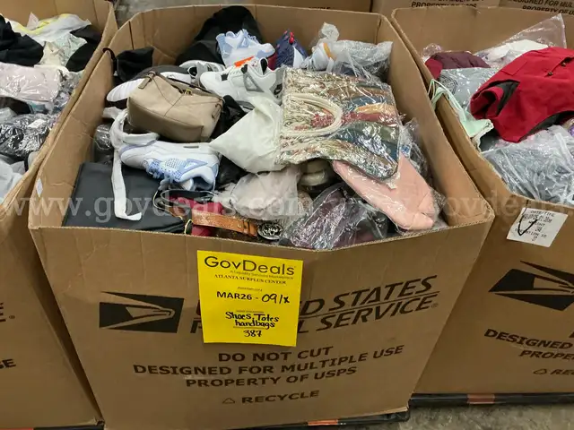 Apparel: Manually Sorted "Shoes, Handbags and Totes" (MAR26-0091X)