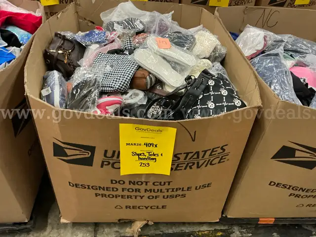 Apparel: Manually Sorted "Shoes, Handbags and Totes" (MAR26-0409X)