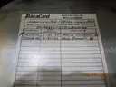 (1) DATA CARD, 220 PRINTING MACHINE