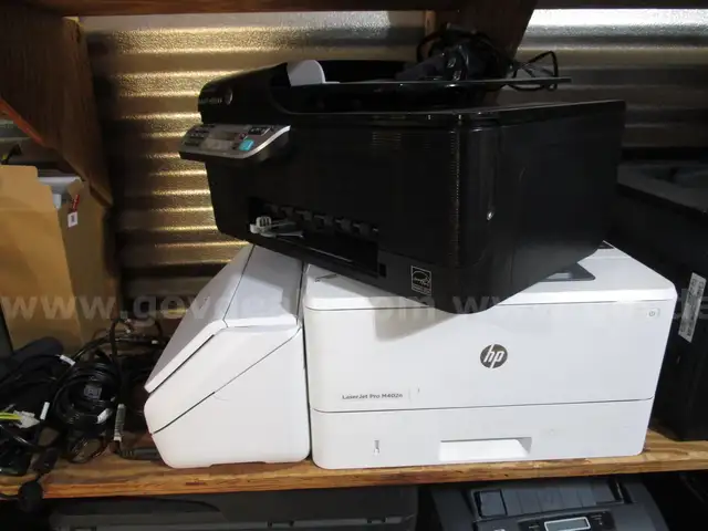 (2) USED HP PRINTERS; (1) USED EPSON SCANNER