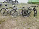 (1) USED SCHWINN BIKE; (1) USED SHASTA FEST BIKE; (1) USED OZARK TRAIL BIKE