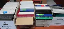 USED (32) ASSORTED BINDERS
