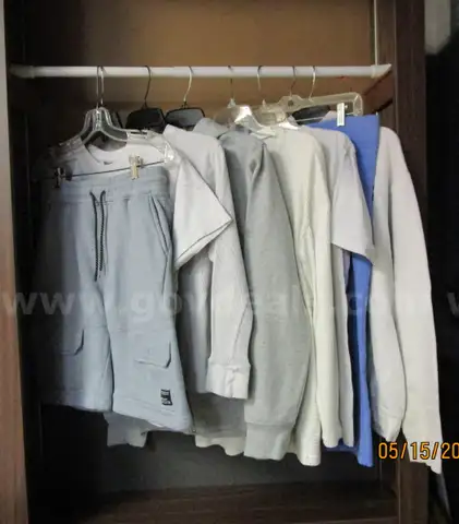 USED/ WASHED JOGGING SHORTS, T-SHIRTS, SWEATERS, SWEATSHIRTS.